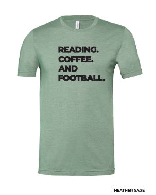 READING. COFFEE. FOOTBALL SHIRTS