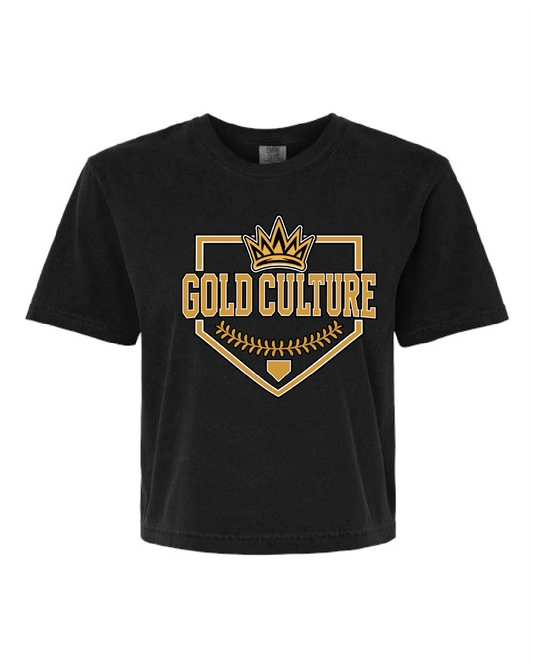Women Culture Comfort Colors Boxy Tee -- Gold Culture Diamond Shirt