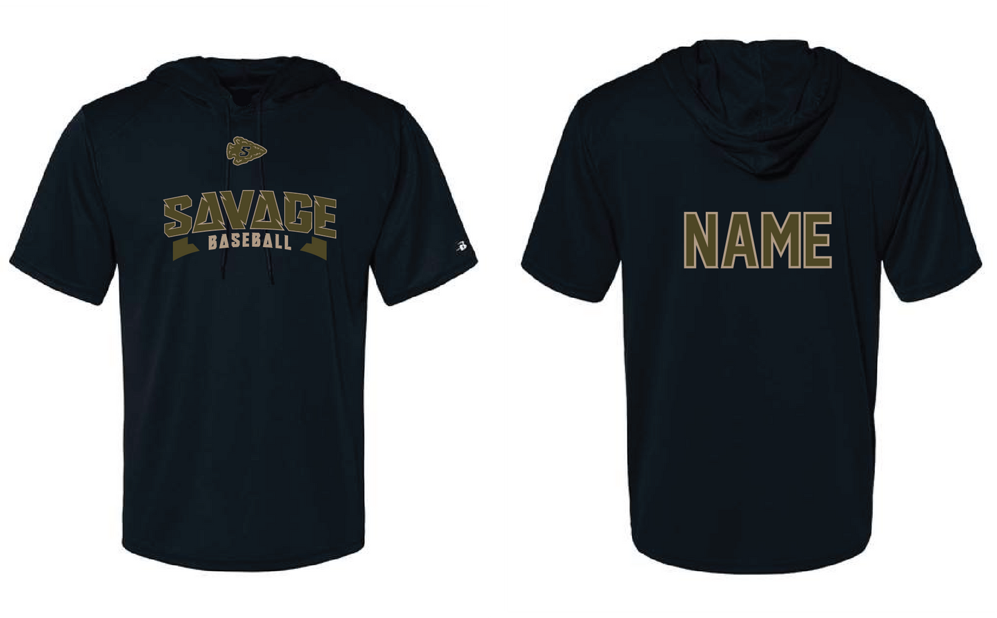 SAVAGE SS DRIFIT HOODIE TEES (2 COLOR OPTIONS)